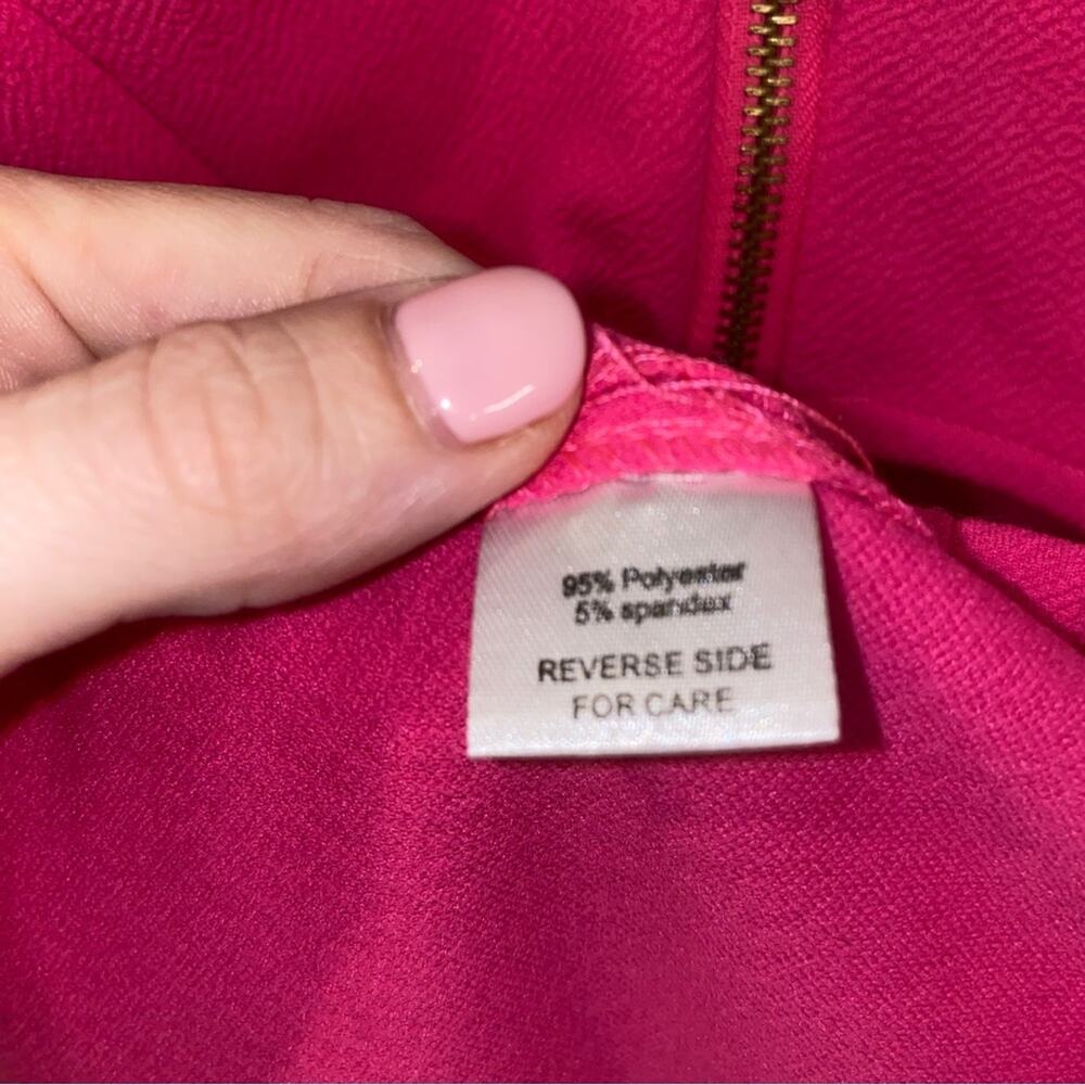 Alexia Admor Barbie Hot Pink Bodycon Cut-Out  Mermaid Maxi Prom Dress Gown XS - Picture 3 of 8